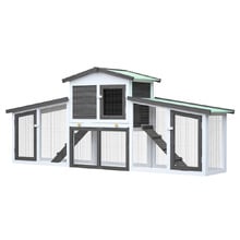 Raye Fir Wood & Mesh Wire Chicken Coop